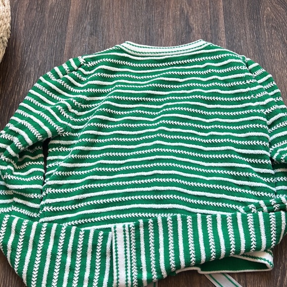 SELF-PORTRAIT Stripped cotton-blend cardigan - Picture 6 of 6